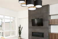 Deckenleuchte Modern 5-Flammig Schwarz Gold Blendarm E27 Leuchte with regard to Wohnzimmer Deckenlampe Modern